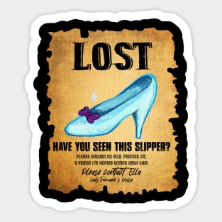 Lost: Glass Slipper Sticker